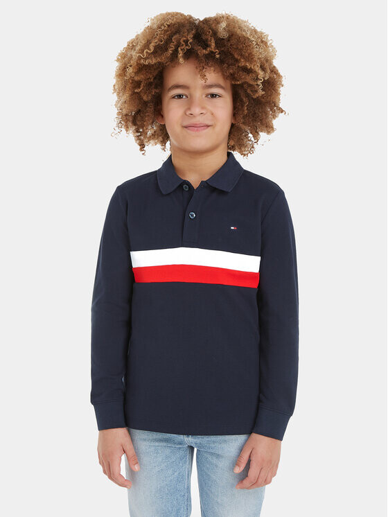 

Рубашка поло стандартного кроя Tommy Hilfiger, синий