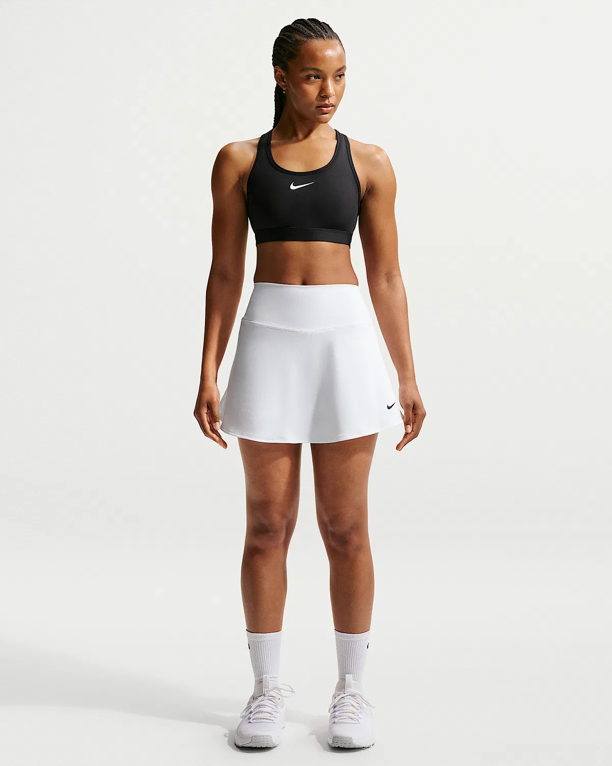 Женская юбка Dri-FIT Nike One, White/Black