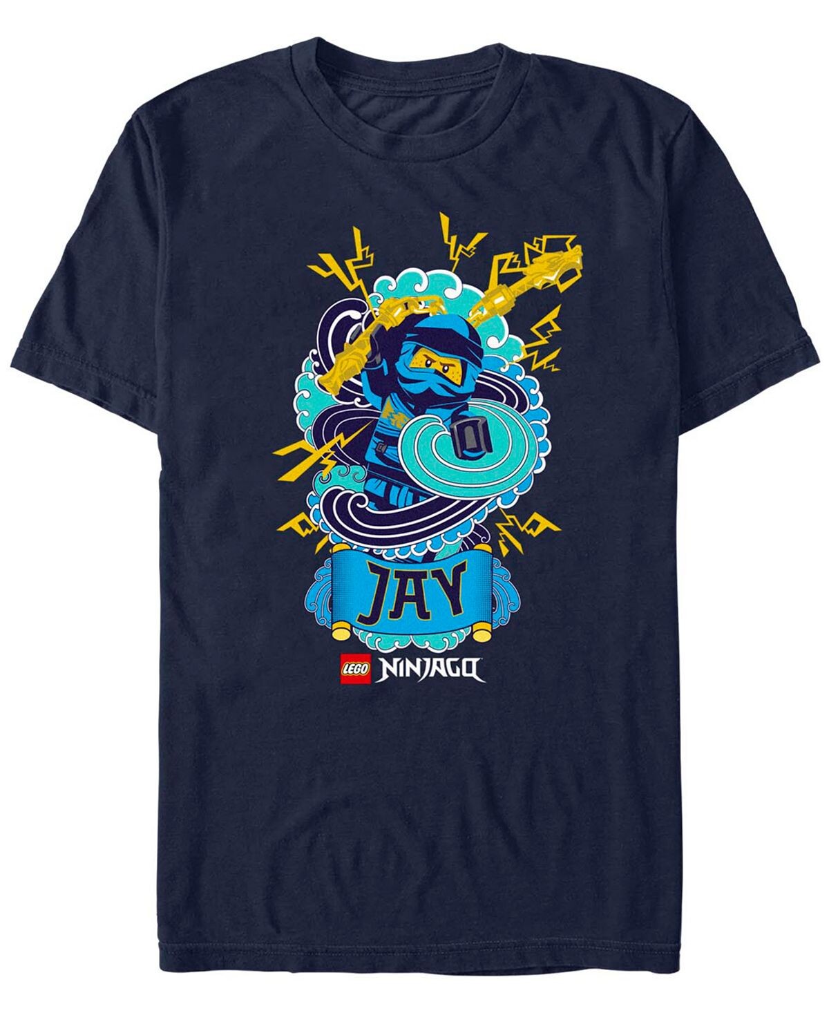 

Мужская футболка с коротким рукавом Lego Ninjago Jay Badge Fifth Sun