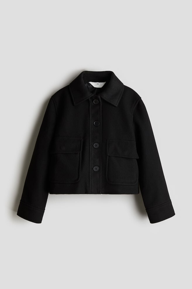

Валяная куртка H&M, черный