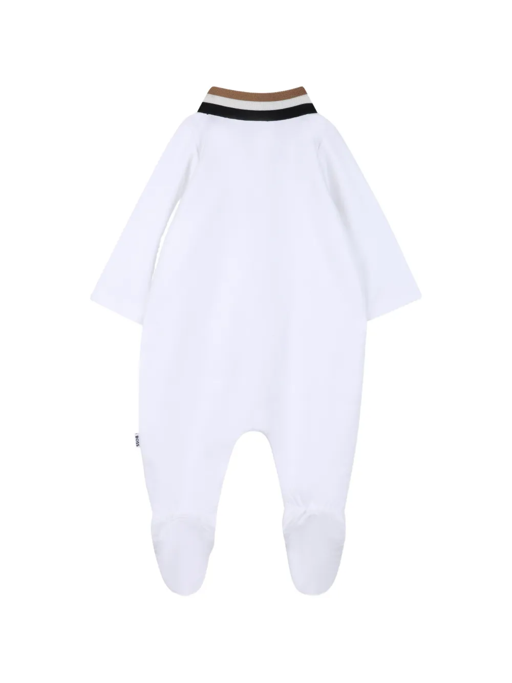 Комплект полосатых боди Boss Kidswear, белый — фото 4