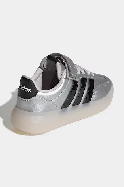 Кроссовки детские Barreda Decode Adidas, серебряный — фото 3