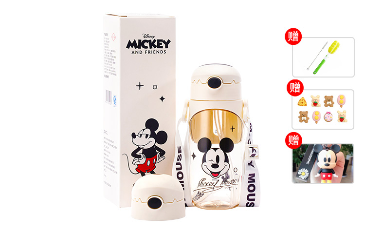 

Пластиковые стаканы для воды Disney, Mickey (Cup Brush + Straw Brush + 3D Sticker*8 + Keychain)