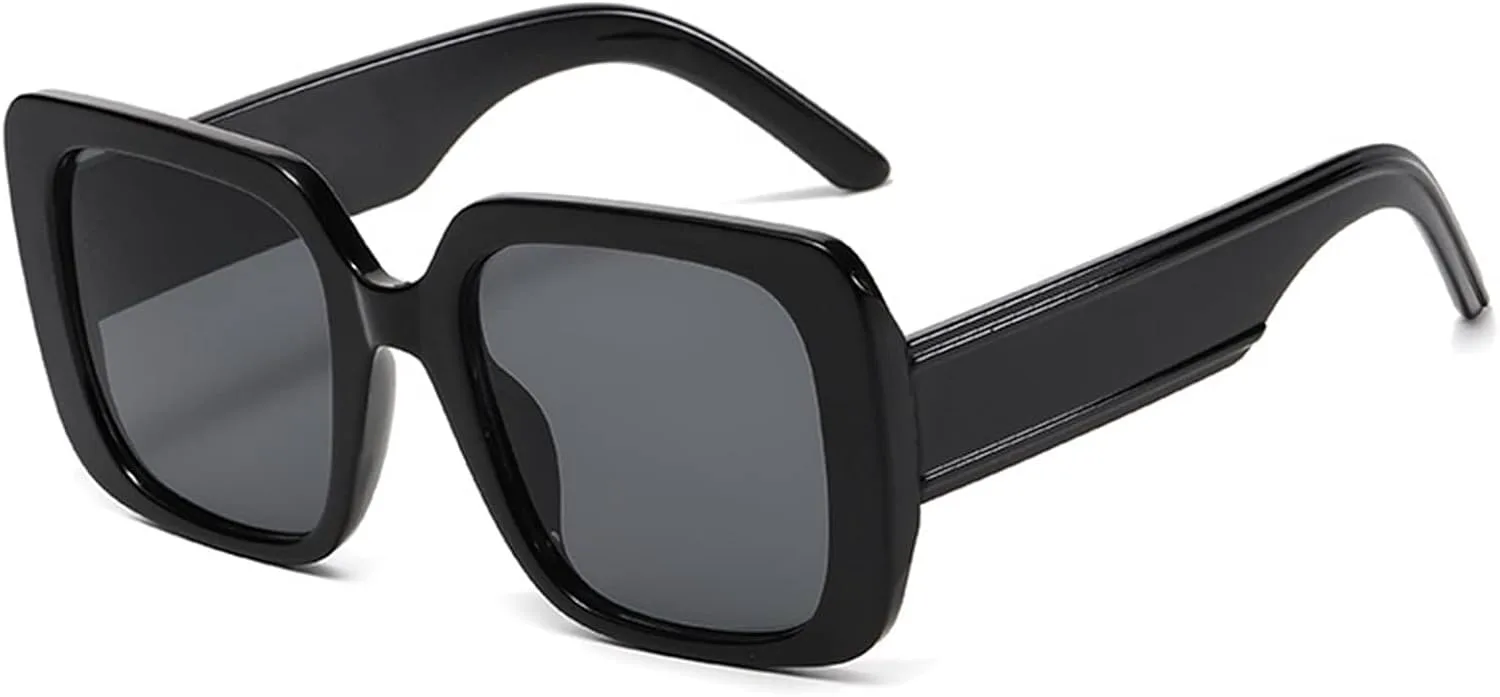 

Солнцезащитные очки квадратной формы большого размера 2026 для мужчин и женщин, для отдыха на природе, пляжа и активного отдыха (Цвет: I, Размер: Средний) MTZJH, A