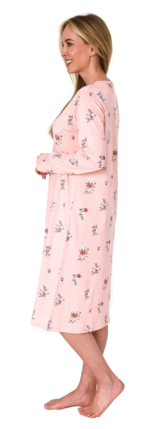 

Ночная рубашка NORMANN Floral Knopfleiste, цвет apricot