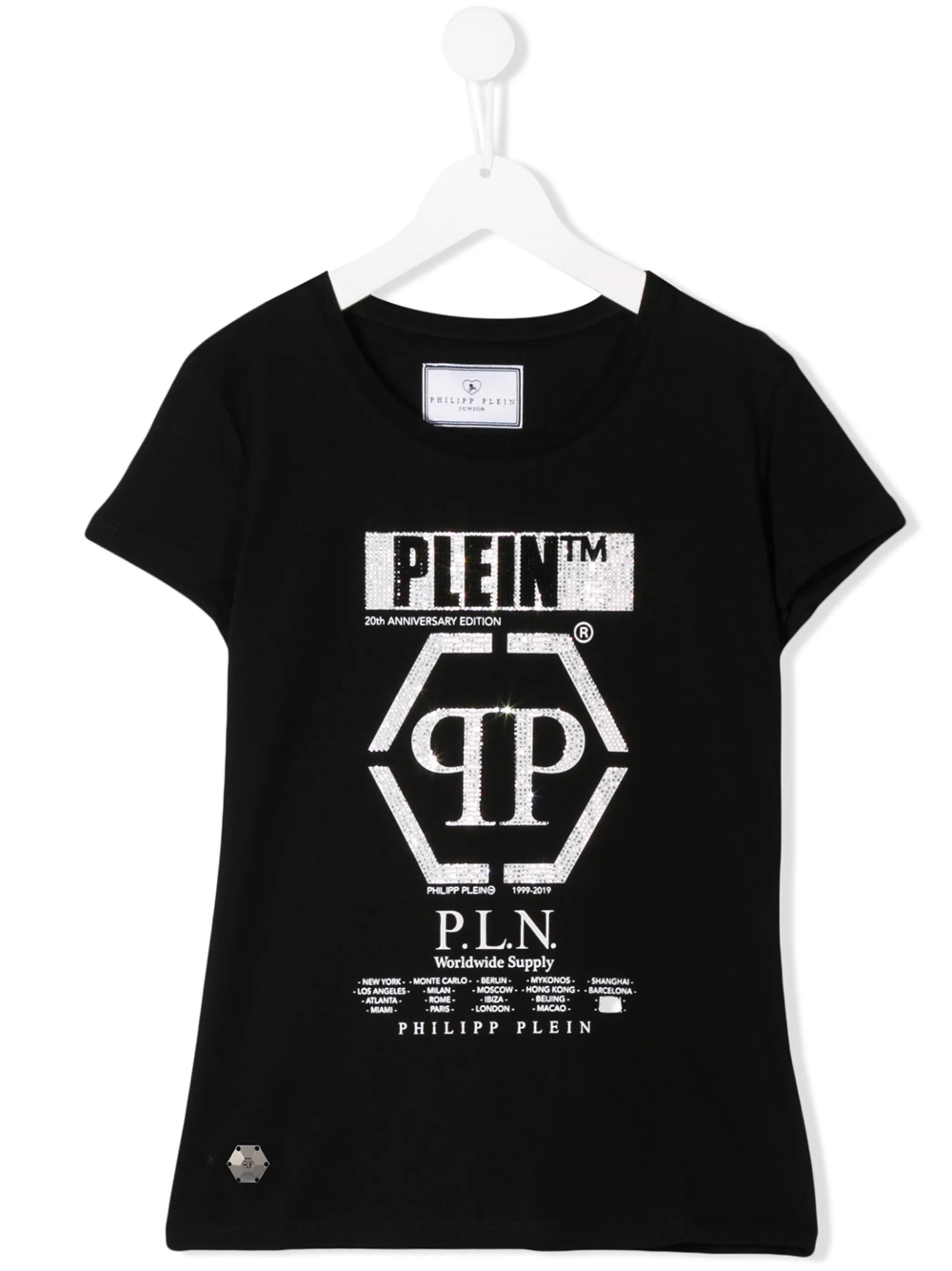 

Футболка 20th Anniversary Philipp Plein Junior, черный