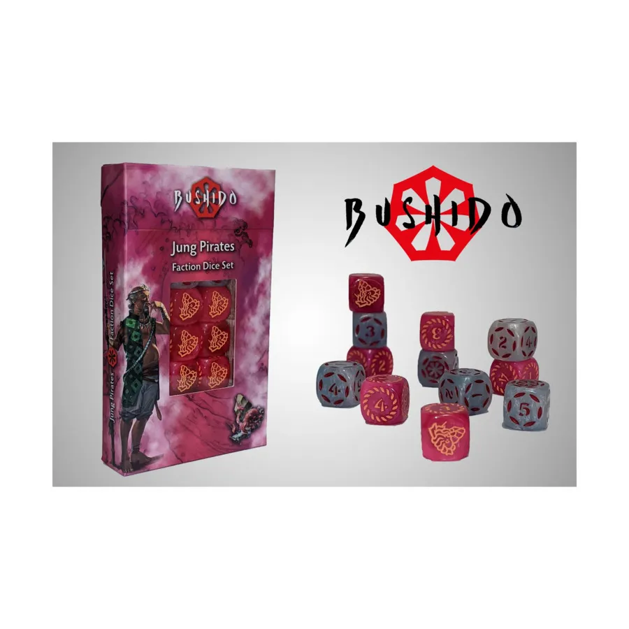 

Пираты Юнга — Набор кубиков фракций (12), Bushido Risen Sun Faction Dice
