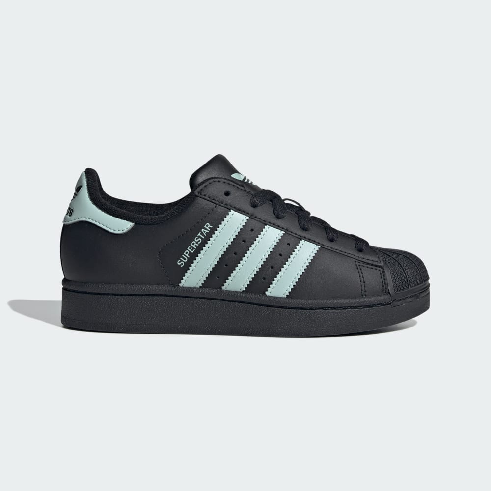 

Кроссовки Adidas Superstar II Shoes, цвет Core Black/Ash Green/Ash Green