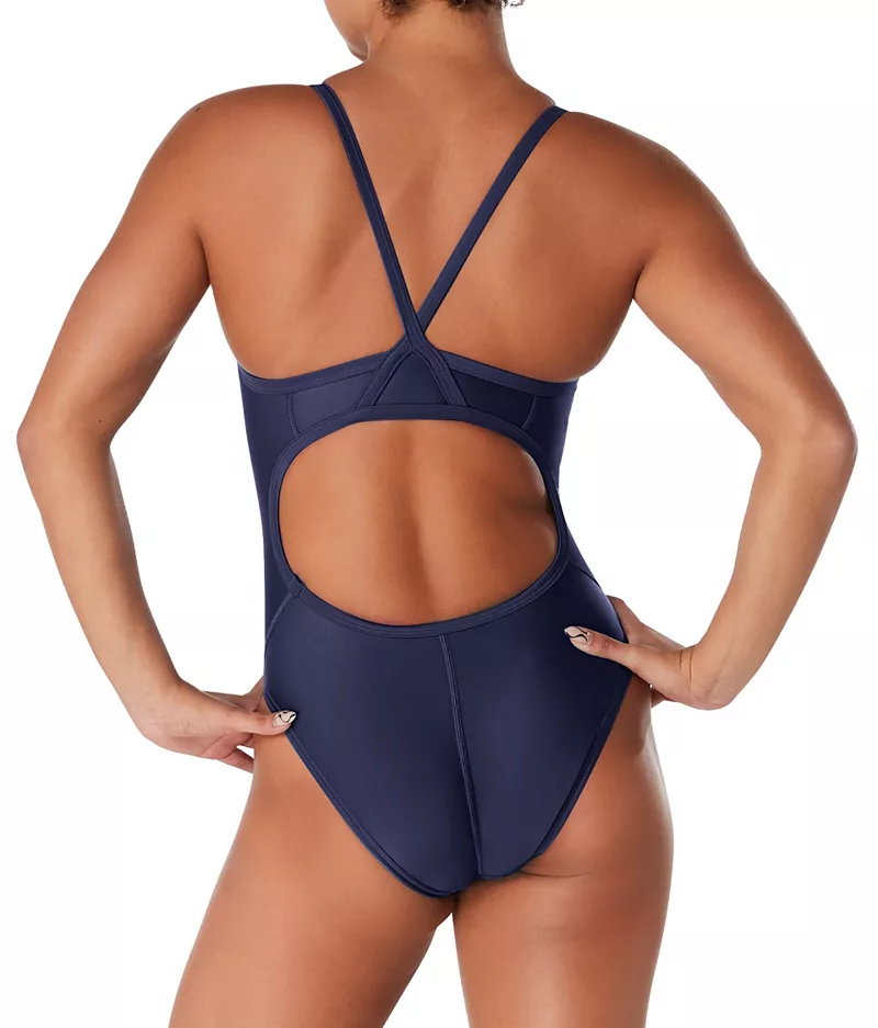 Женские эко-однотонные кроссовки Speedo с функцией Flyback, темно-синий — фото 3