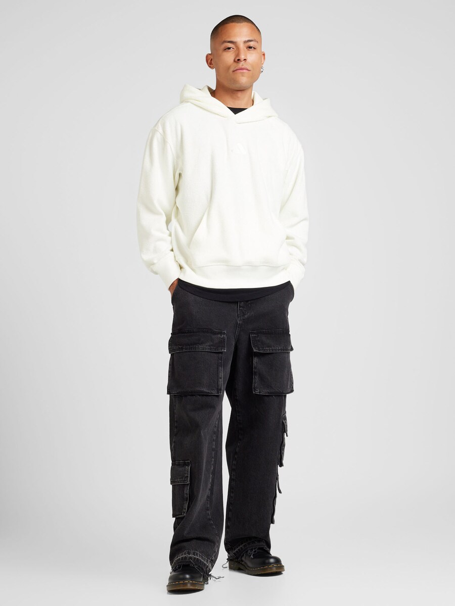 Свитер с капюшоном на молнии ADIDAS SPORTSWEAR Athletic Sweatshirt A Szn, белый — фото 4