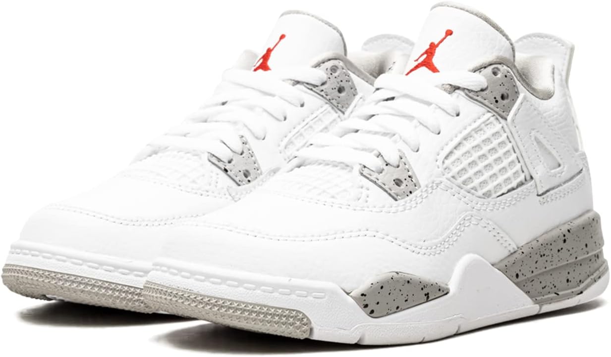 Мужские кроссовки Nike Jordan 4 Retro, размер, белый/черный/красный/серый — фото 2