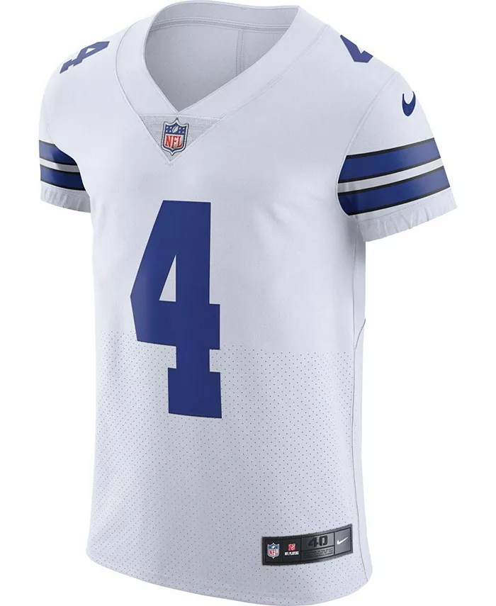 Мужская альтернативная игровая футболка Dak Prescott Dallas Cowboys Vapor Elite Nike, белый — фото 3