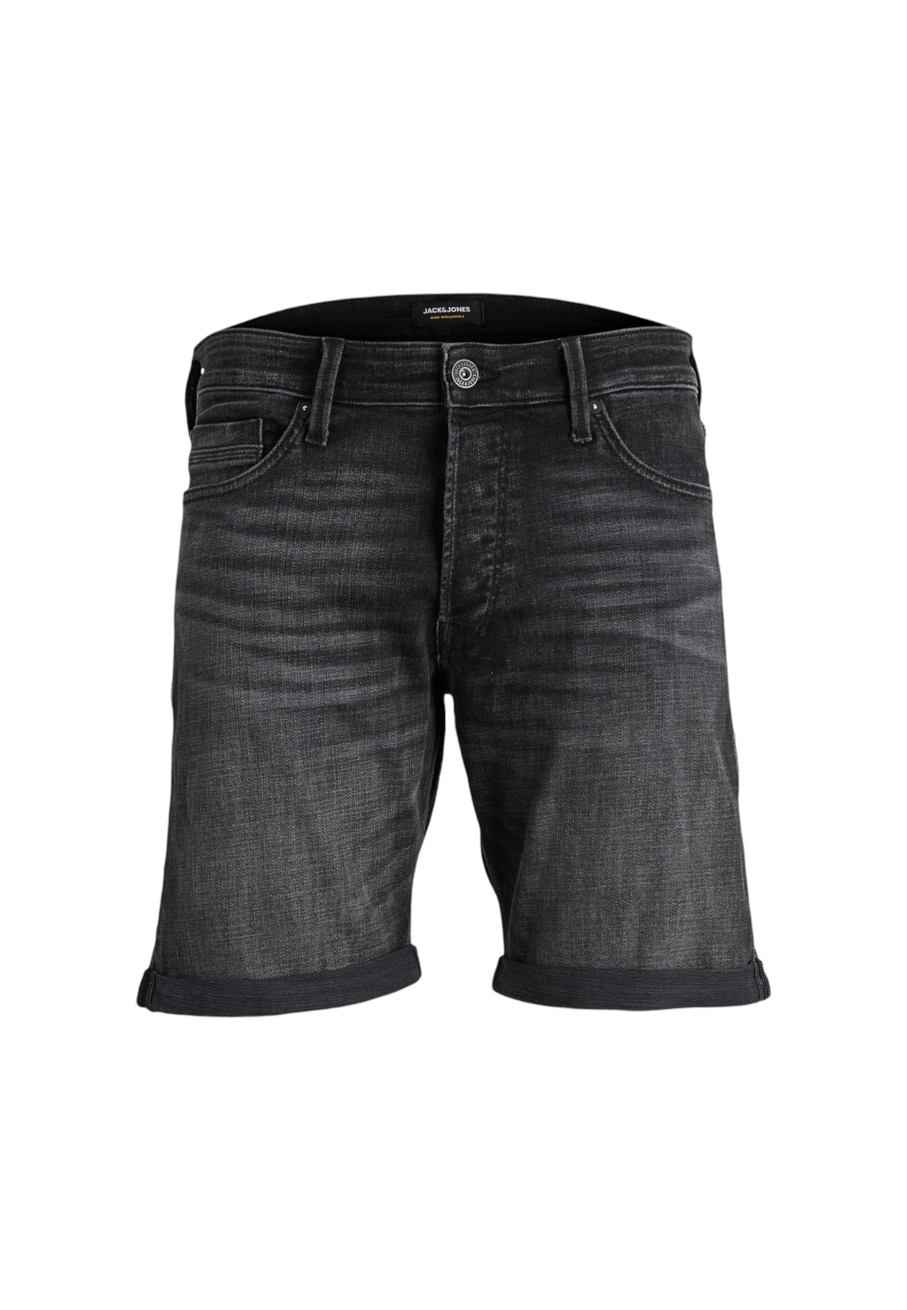 

Шорты Jack & Jones с эффектом потертости, черный