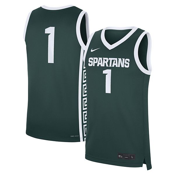 

Мужская зеленая футболка Michigan State Spartans Road Replica Nike