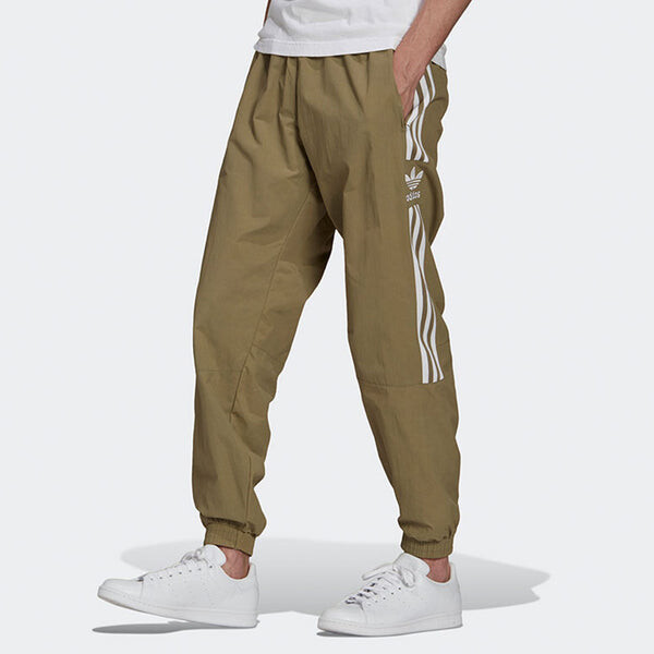 Спортивные штаны Men's adidas originals Lock Up Tp Stripe Logo Woven Bundle Feet Sports Pants/Trousers/Joggers Autumn Green, зеленый — фото 3