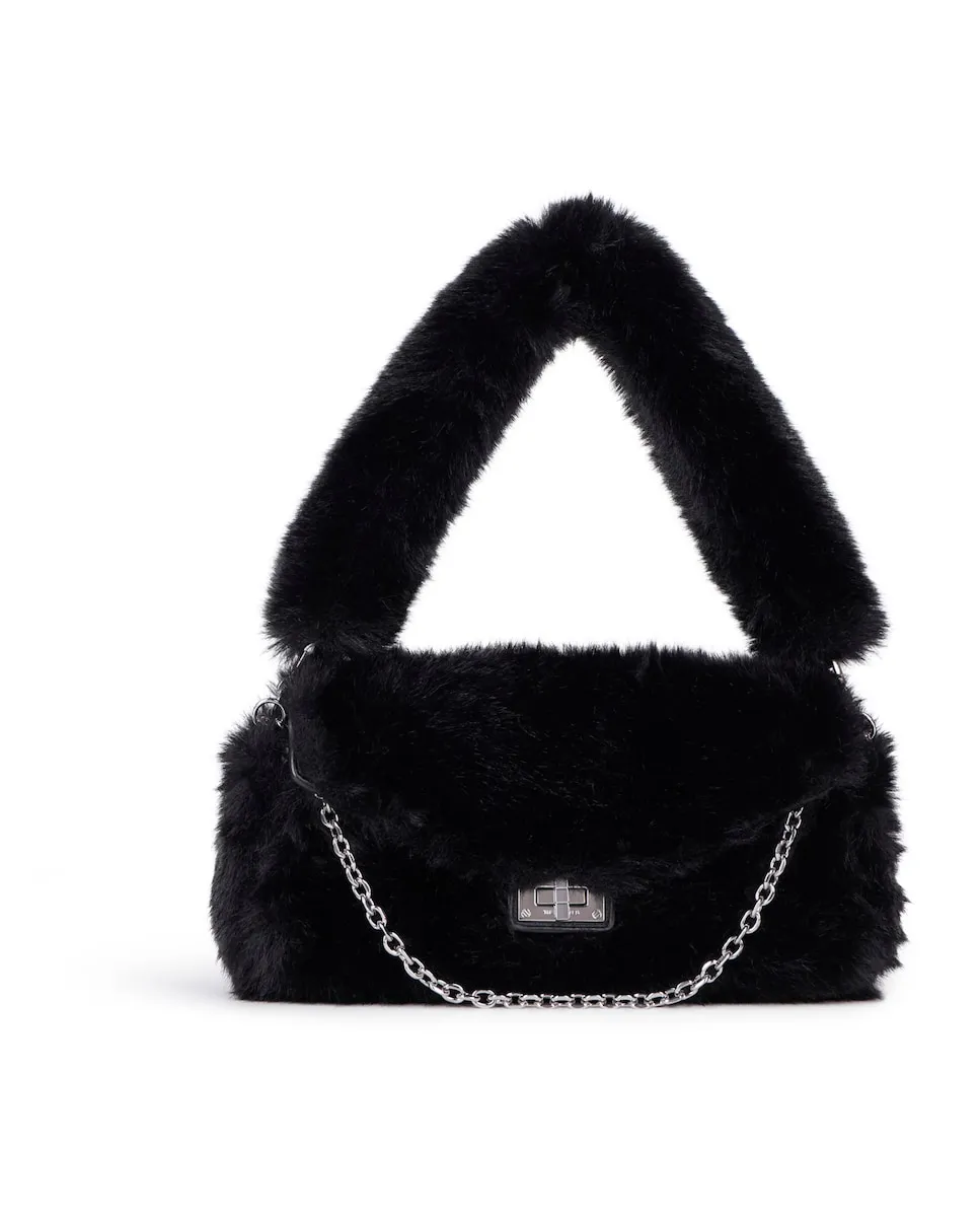 

Черная сумка из искусственной кожи The Kooples, черный