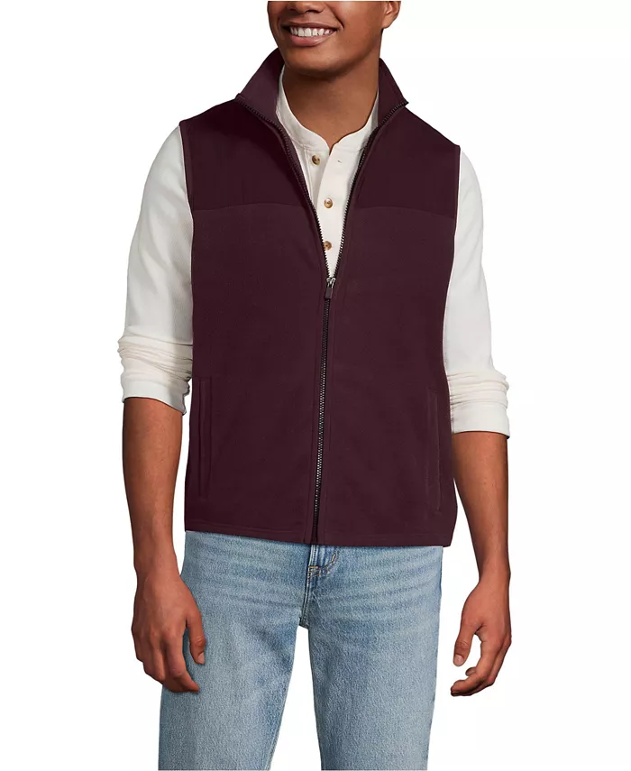 

Мужская флисовая жилетка Anyweather RainDefense Lands' End, красный