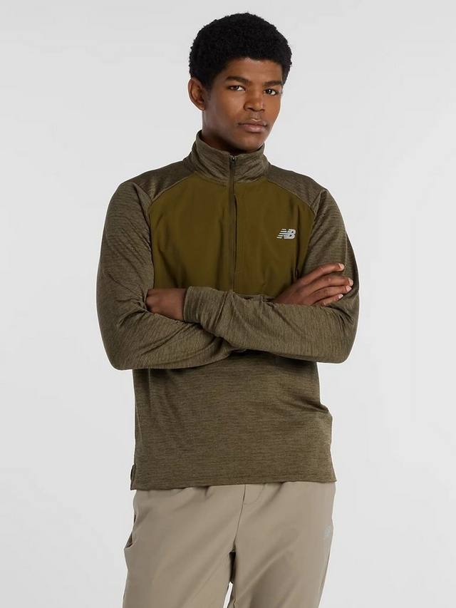 

Топ-полузип Athletics Heat Grid New Balance, Woodland