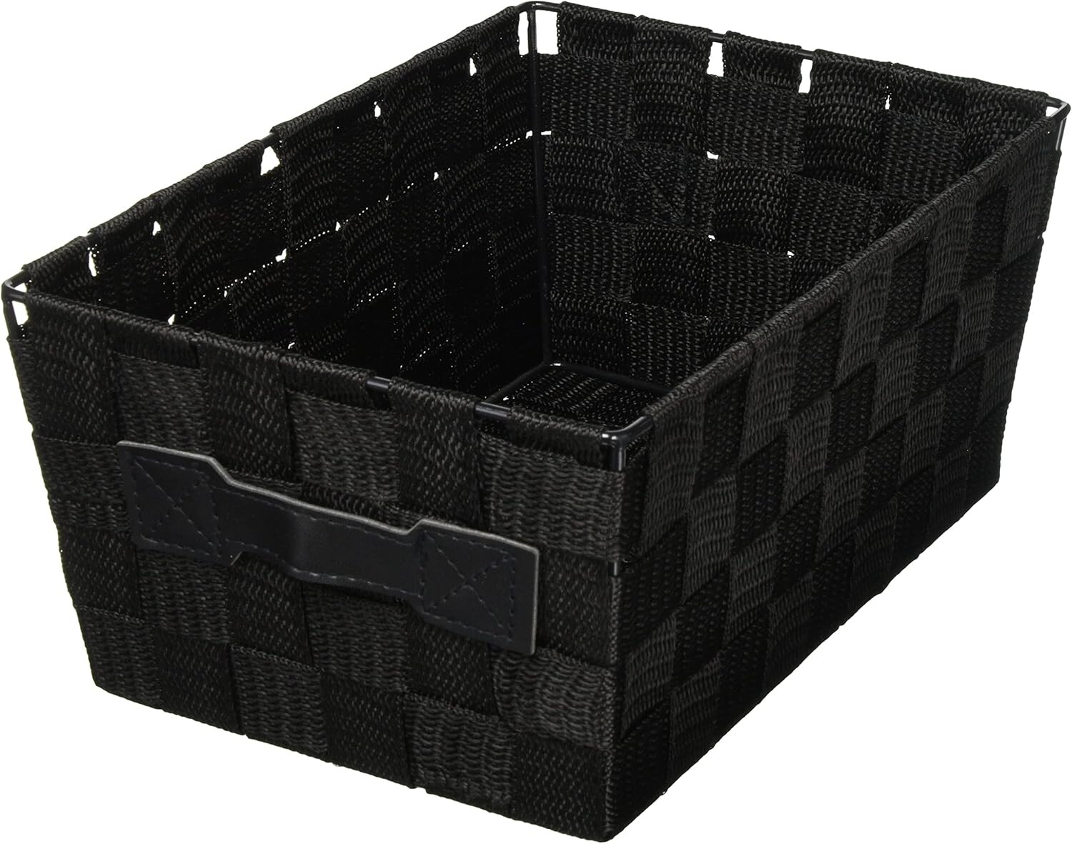 

Корзина Tidorisangyou, черная, Ш 7,3 x Г 10,6 x В 4,7 дюйма (18,5 x 27 x 12 см), Black