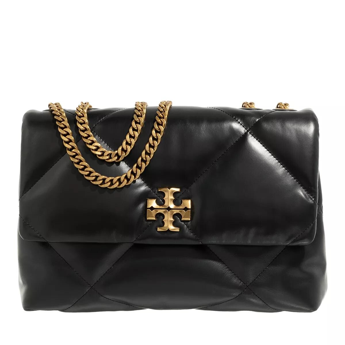 

Сумка трансформер kira с ромбовидным стеганым узором Tory Burch, черный