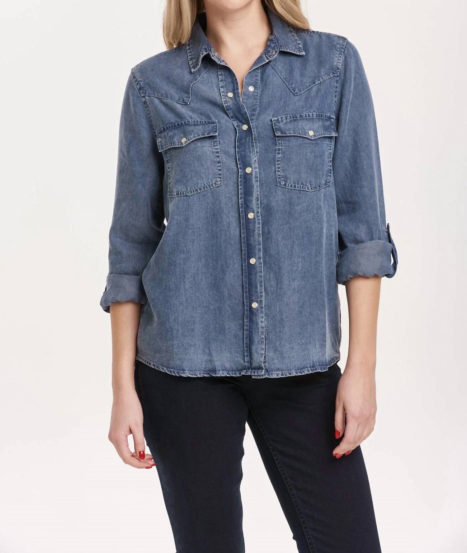 

Рубашка Star Independence Western синего цвета DEAR JOHN DENIM