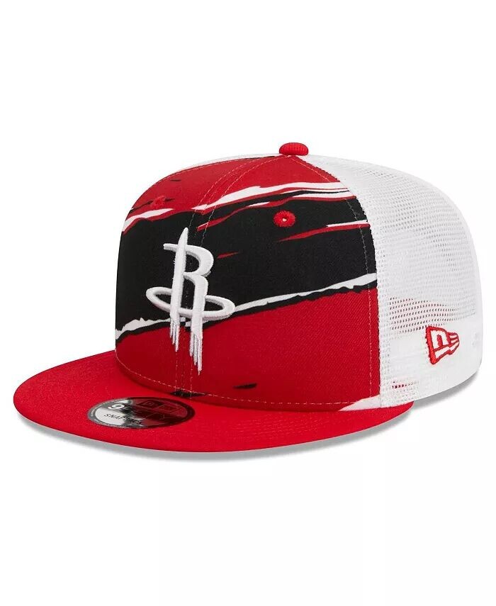 

Мужская красно-белая регулируемая кепка Houston Rockets Tear Trucker 9FIFTY New Era, красный