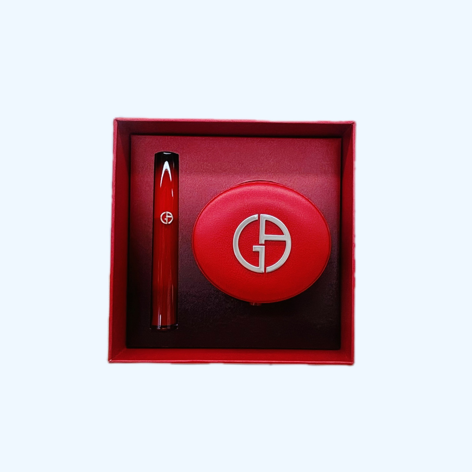 AMANI Flawless Beloved Air Cushion Box набор косметики для макияжа контроль жирного блеска натуральный стойкий матовый выравнивание тона кожи GIORGIO ARMANI — фото 4