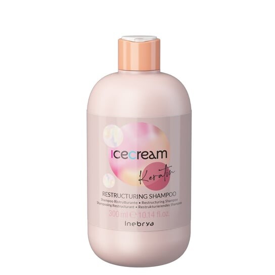 

Реструктурирующий шампунь для волос, 300 мл Ice Cream Keratin, Inebrya