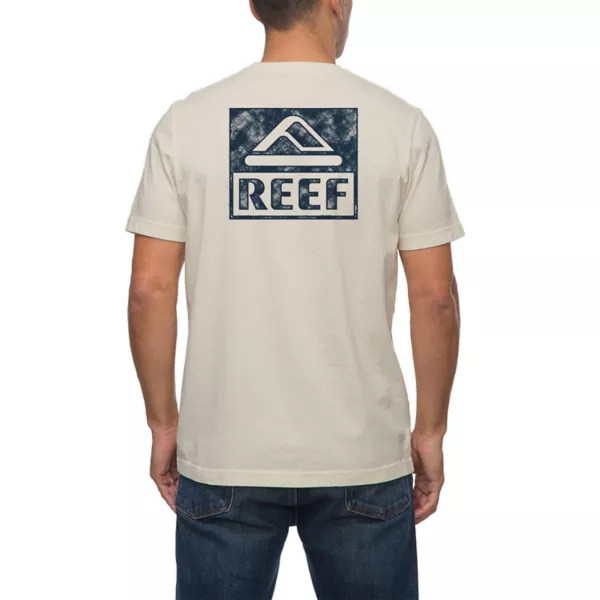 

Мужская резиновая футболка с графическим принтом Reef, бежевый