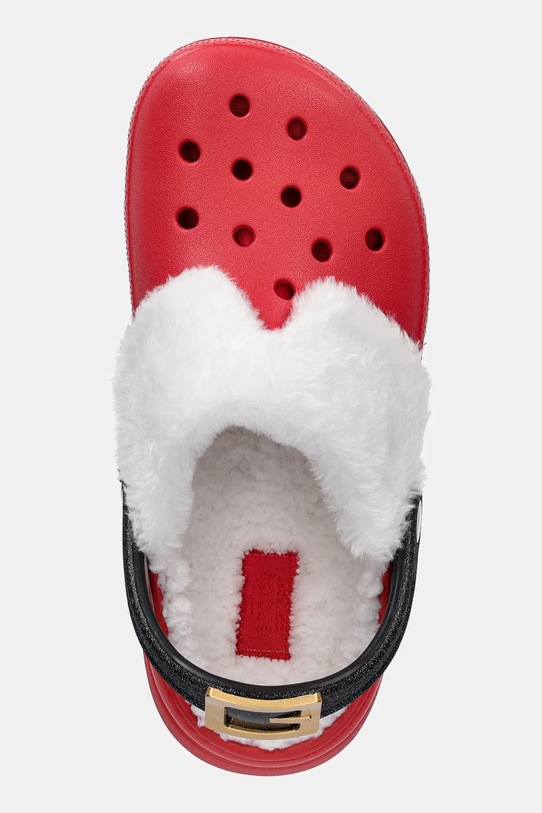 Классические утепленные тапочки Santa Clog Crocs, красный — фото 4