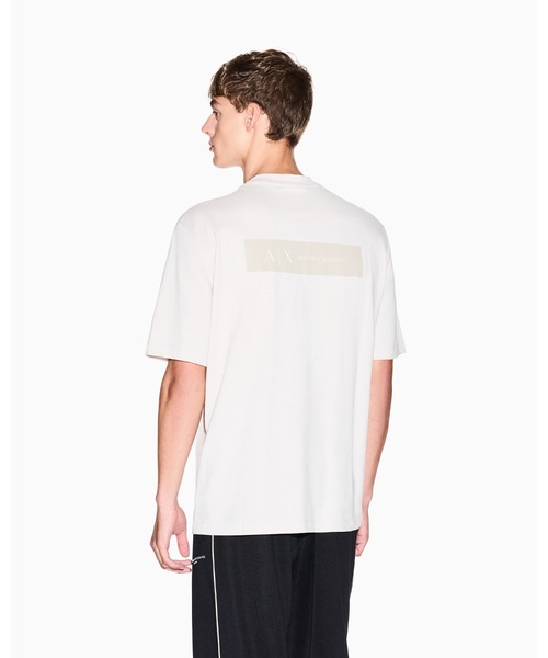 

Футболка с коротким рукавом, круглым вырезом и логотипом на спине, A|X Armani Exchange