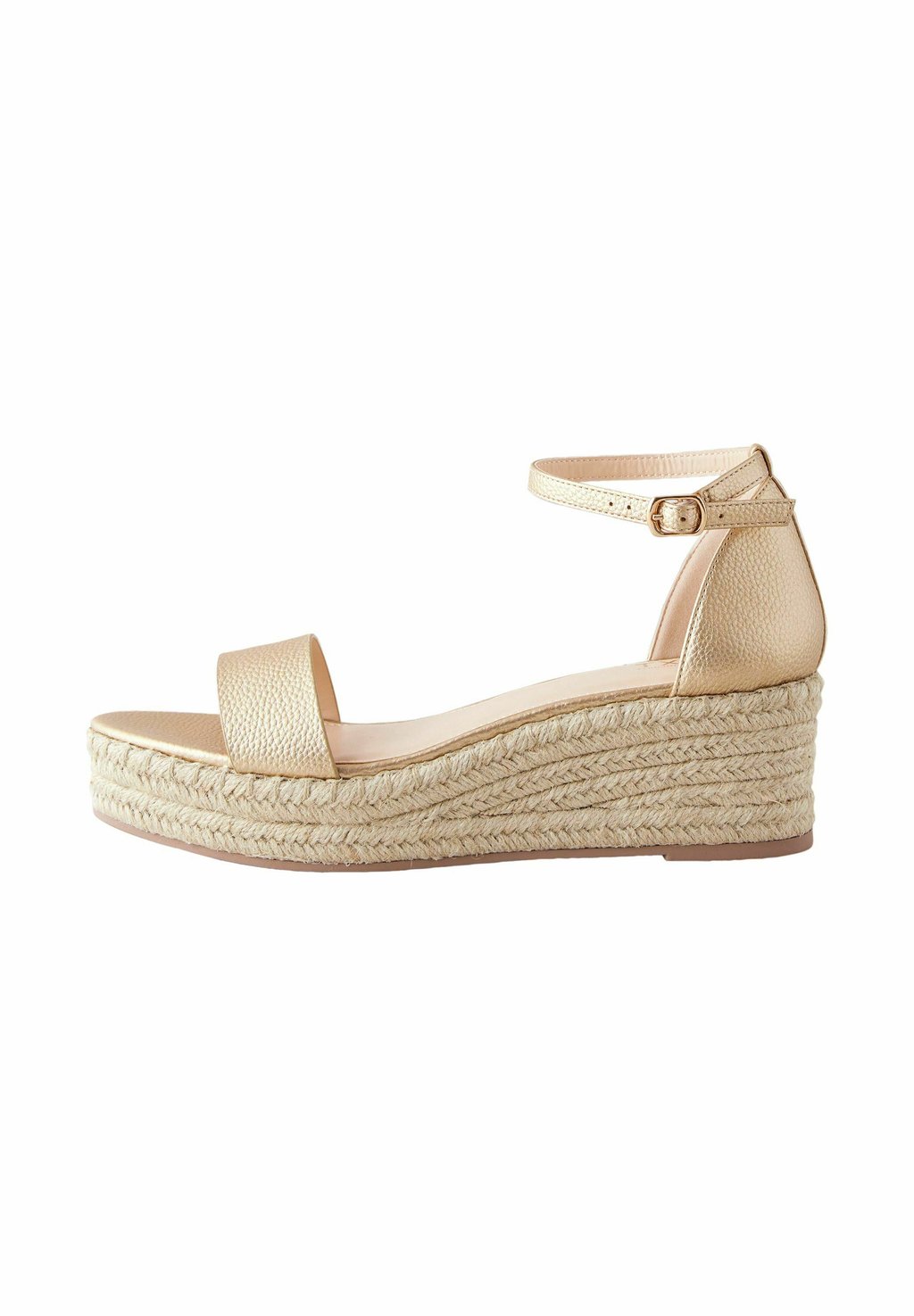 Босоножки на танкетке REGULAR - FOREVER COMFORT ROUND TOE - Espadrilles Next, цвет Mottled Yellow