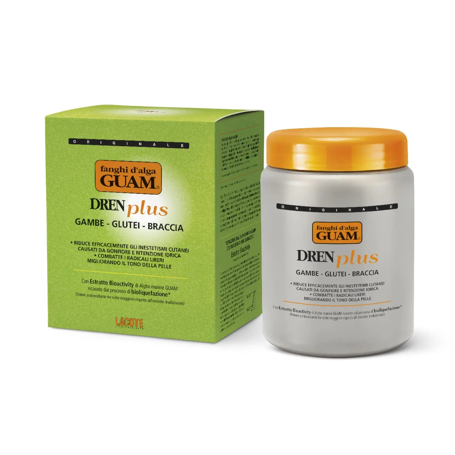 Грязевая маска для тела «Dren Plus Seaweed Mud» от Guam, 1 кг Guam