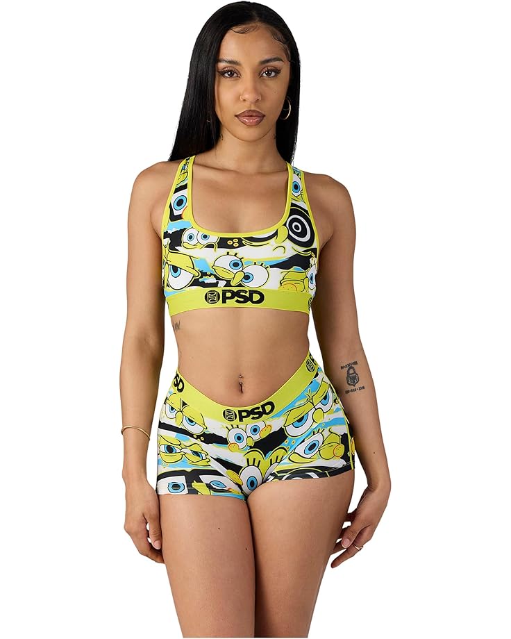 

Женский спортивный бюстгальтер PSD Spongebob Hiddens Eyes, Multi