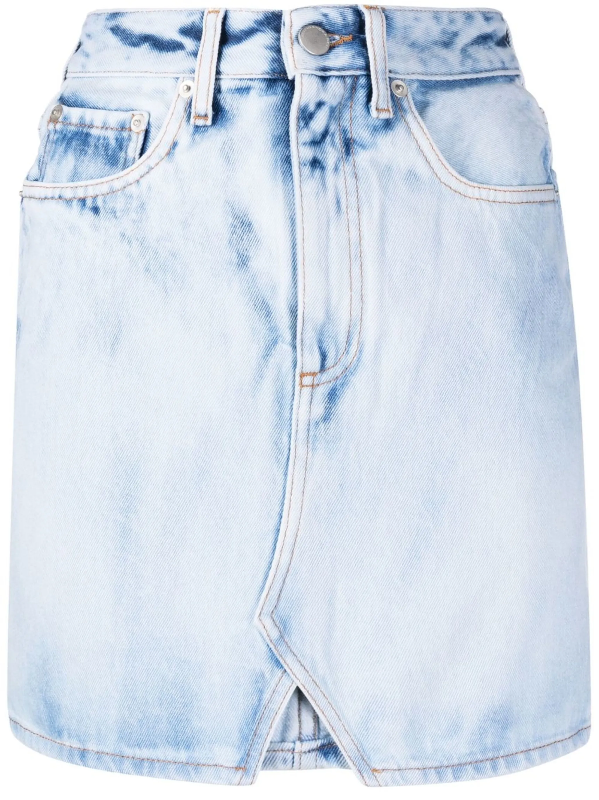 

Джинсовая юбка с завышенной талией Alessandra Rich, синий