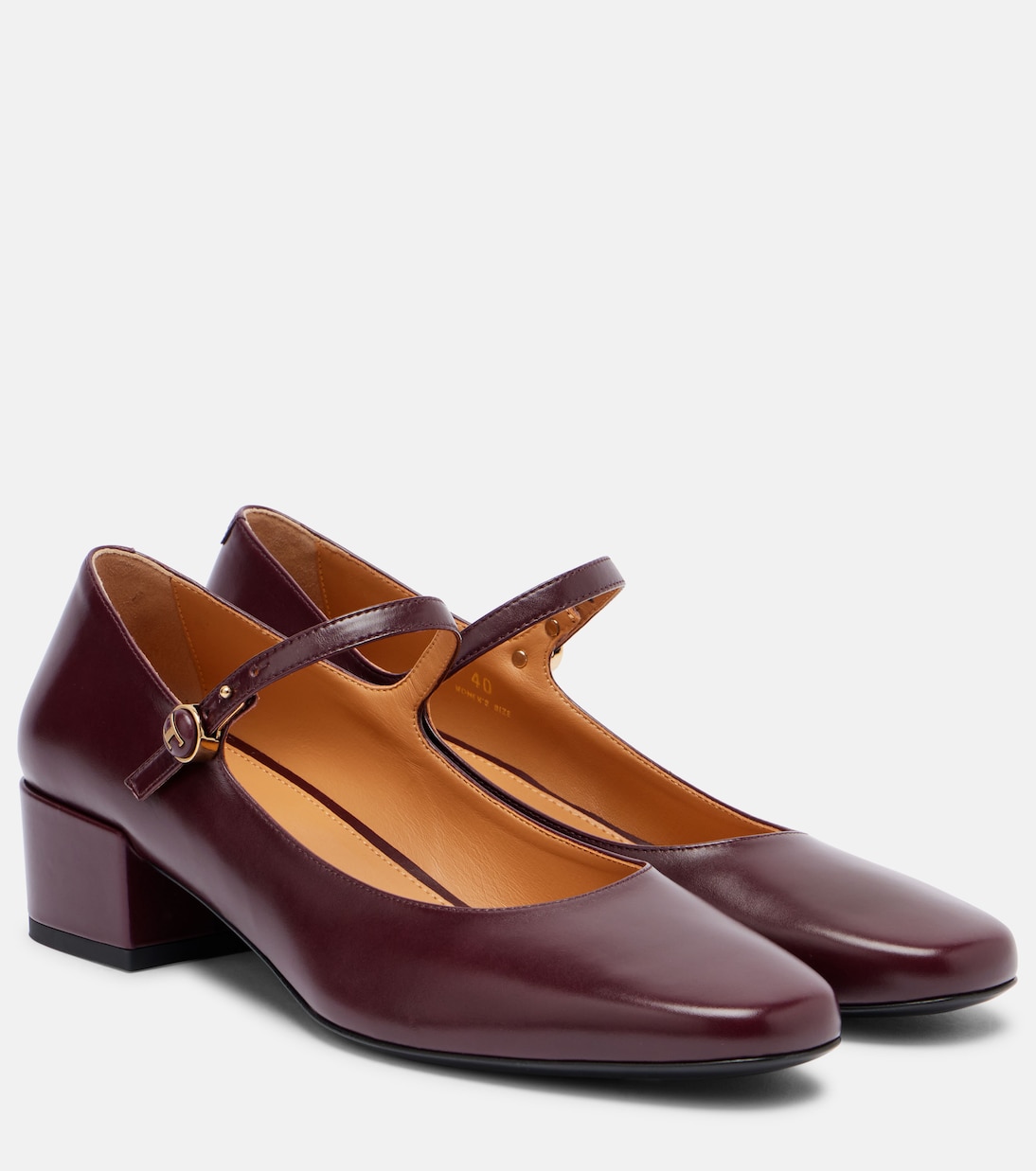 Кожаные туфли Мэри Джейн Tod's, Kraft Chiaro