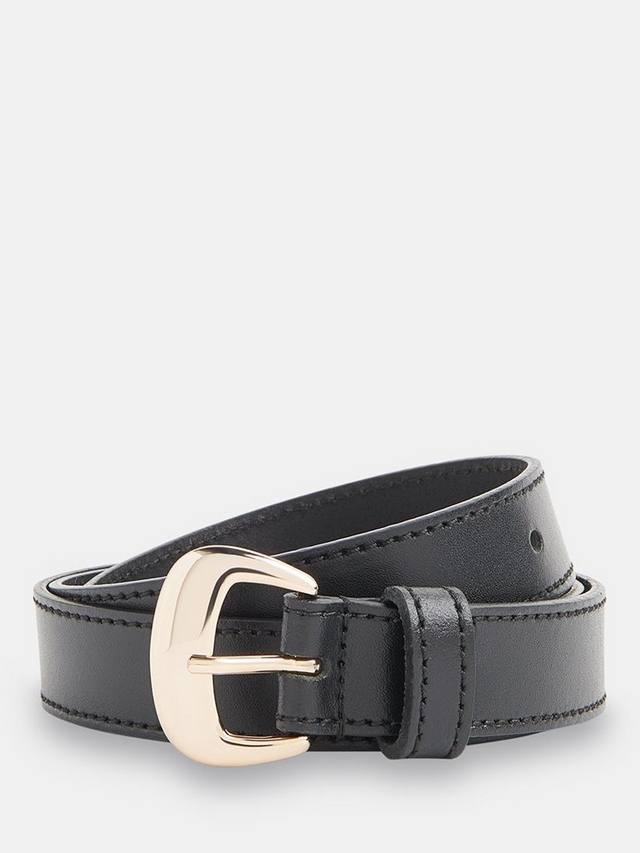 

Кожаный тонкий ремень Whistles, Black