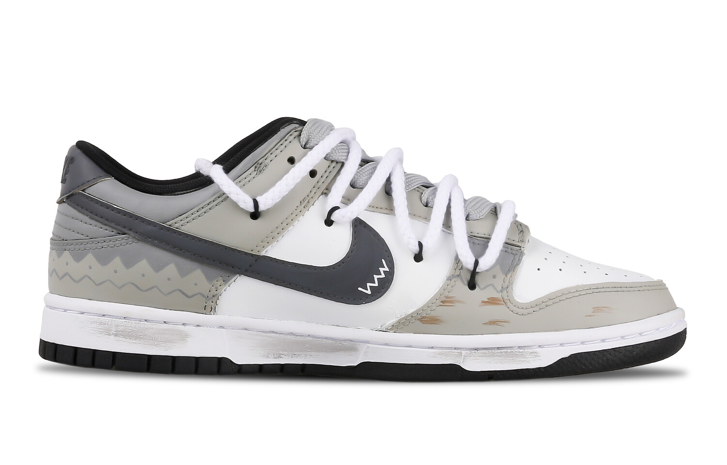 

Кроссовки Nike Dunk Skateboard Shoes Men Low-Top Gray Green