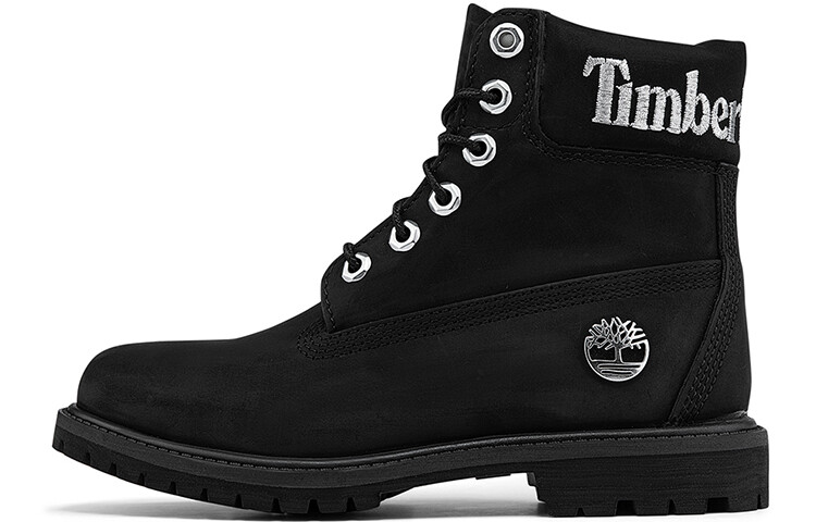 Ботинки Timberland Premium 6 Inch с логотипом, черный / серебряный