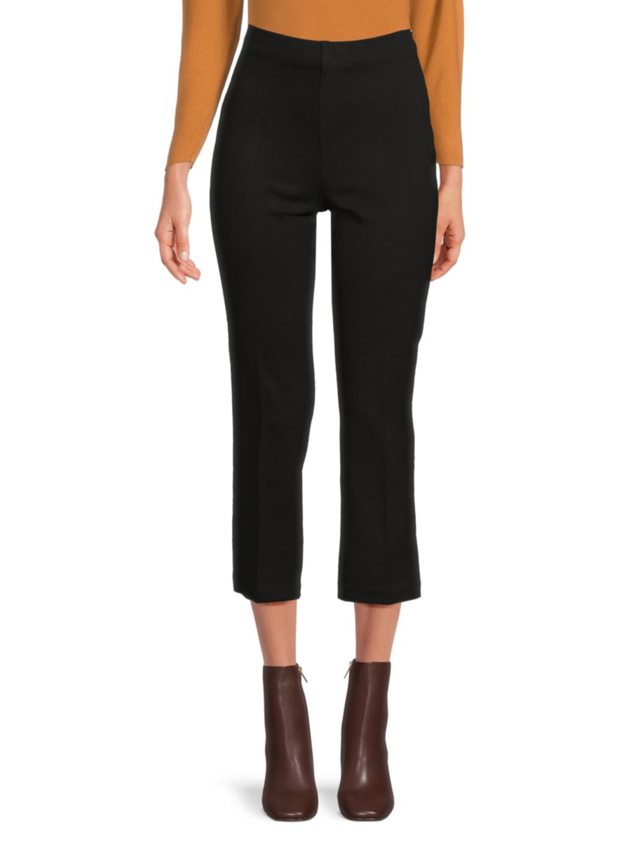 

Укороченные брюки Stella Flat Front Saks Fifth Avenue, черный