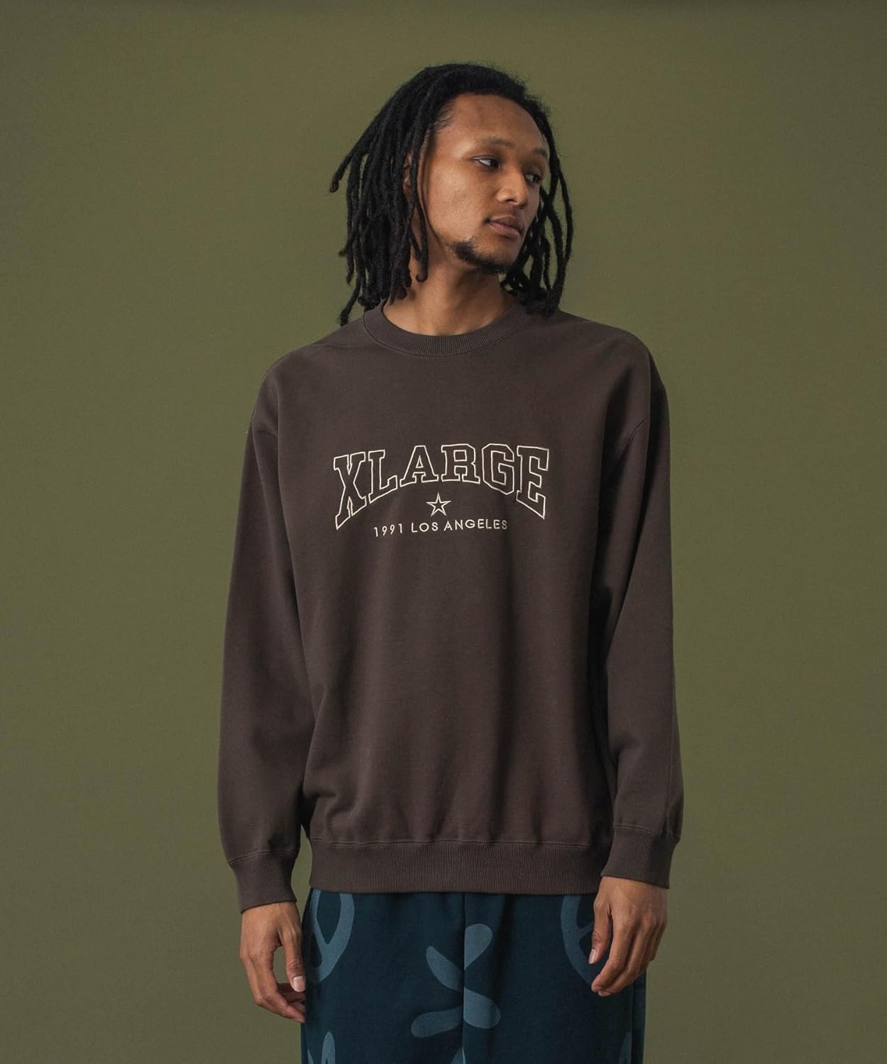 

Мужская толстовка с круглым вырезом и логотипом моста, размер XL Xlarge, коричневый