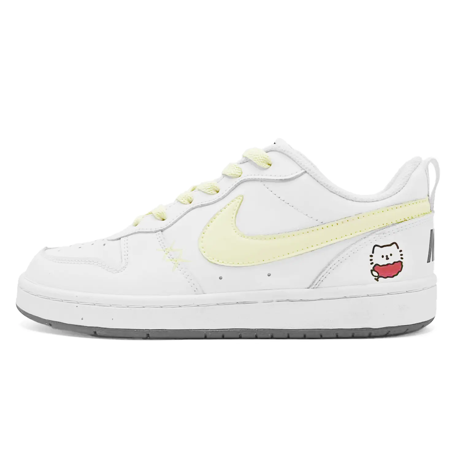 

Детские скейтерские кроссовки Court Borough для младших школьников Nike, желтый