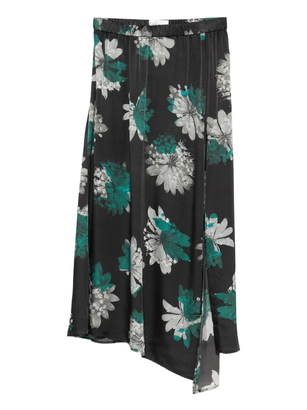 

Юбка Sobat с разрезом и цветочным принтом Christian Wijnants, черный