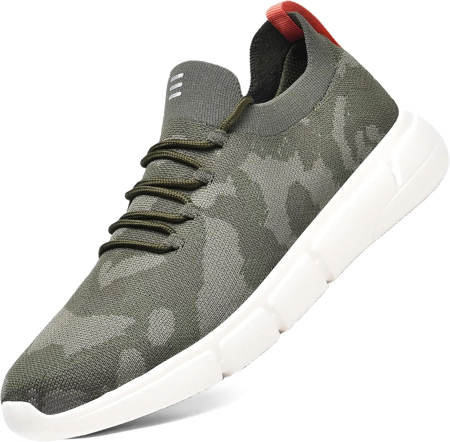 Кроссовки для ходьбы HUHV Tech Knit, Lace - Green Camo
