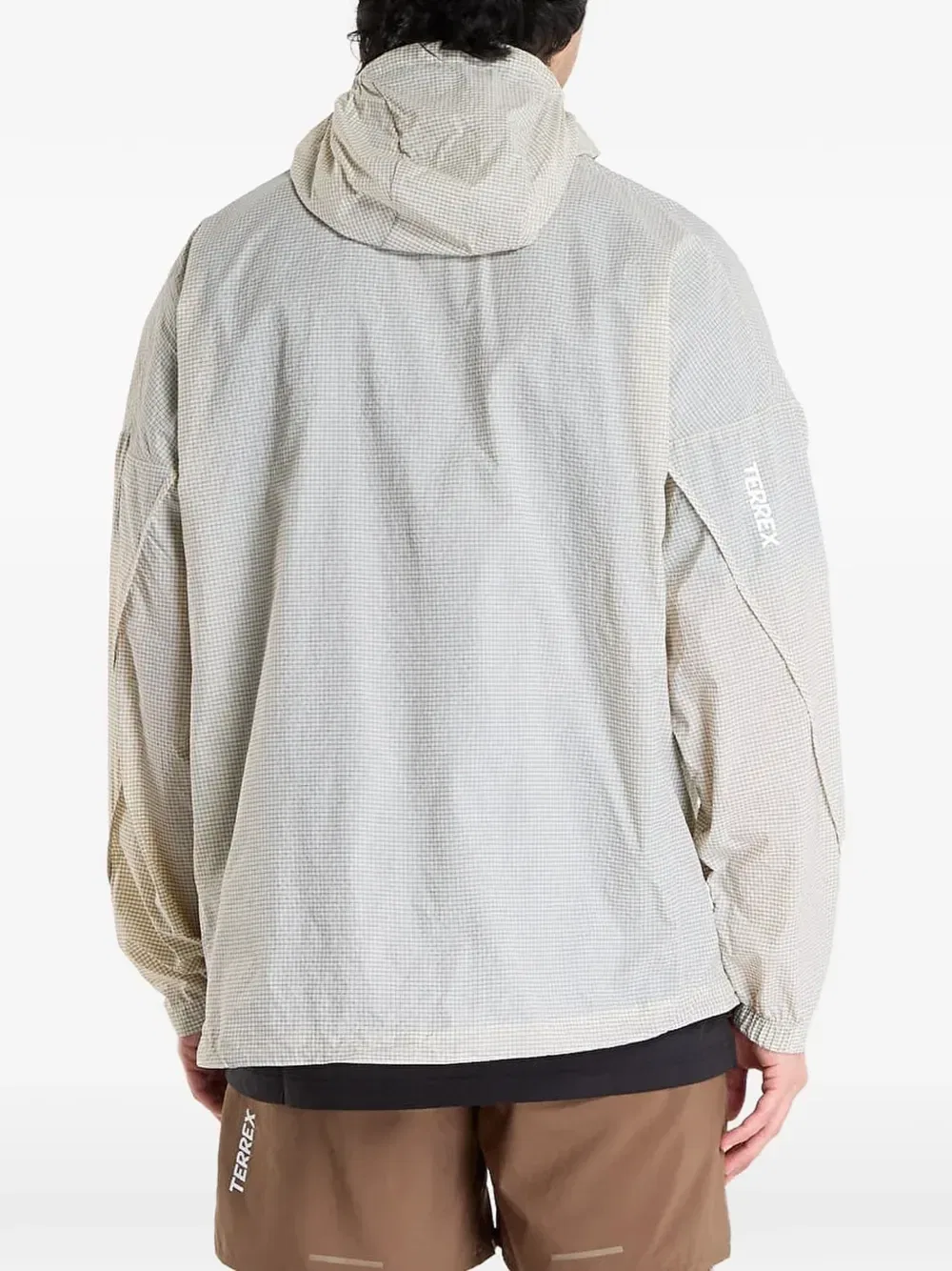 Куртка-анорак Terrex Xploric Clima365 от ветра Adidas, бежевый — фото 3