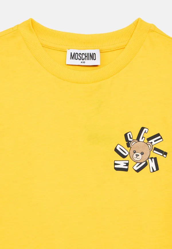Футболка унисекс с принтом addition Moschino, Yellow — фото 3