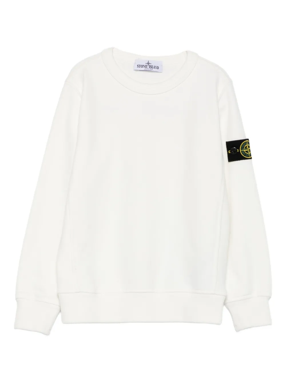 

Толстовка с нашивкой-логотипом Stone Island Junior, белый
