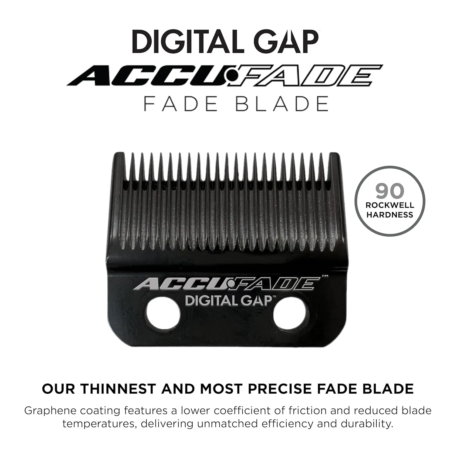 Сменное лезвие COCCO Digital Gap Accufade Graphene Fade Clipper Blade, ADGCA-G, предназначенное для машинок для стрижки Hyper Veloce Pro, Veloce Pro и Pro BLDC. — фото 2