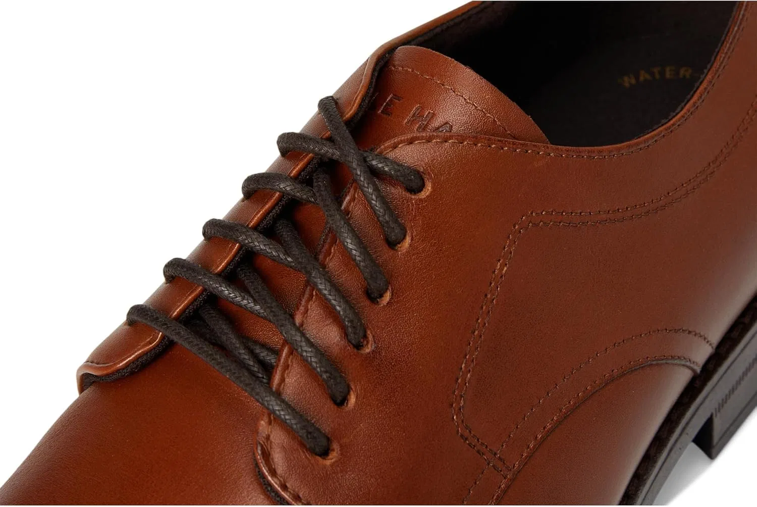 Мужские оксфорды Cole Haan Harmon Grand Plain Toe, Brtsh Tn Dk Brn Wr — фото 2