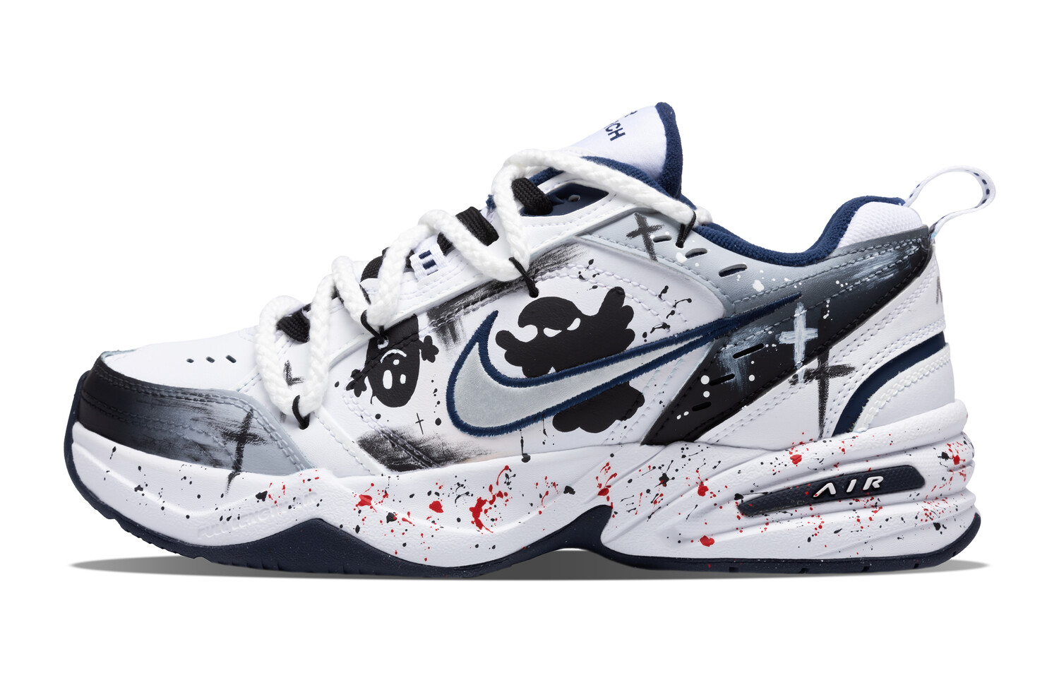 

Кроссовки Nike Air Monarch 4 Chunky Sneakers Unisex Low-top Black/white, белый